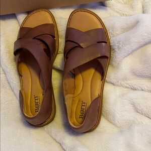 Born Women's Brown Leather Sandals